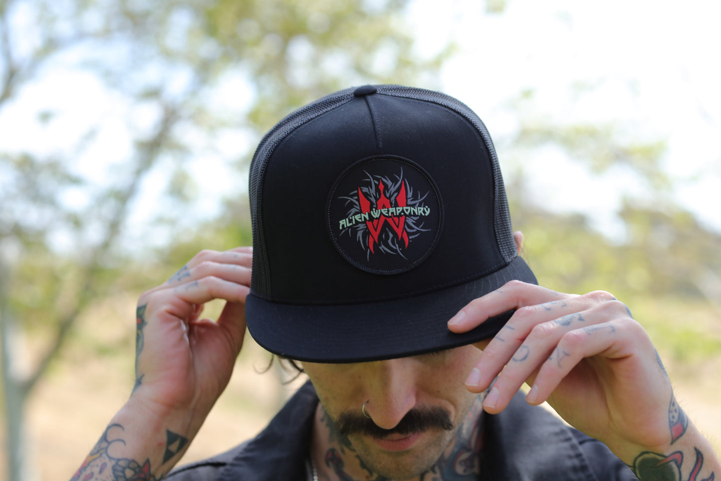 Logo Patch Trucker Hat (Black)