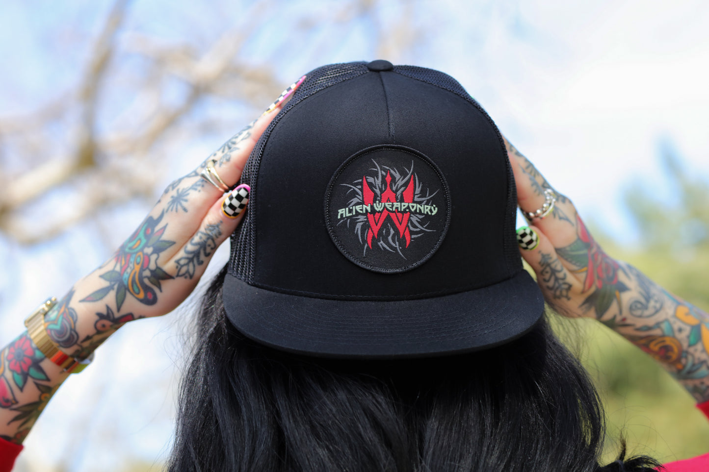 Logo Patch Trucker Hat (Black)