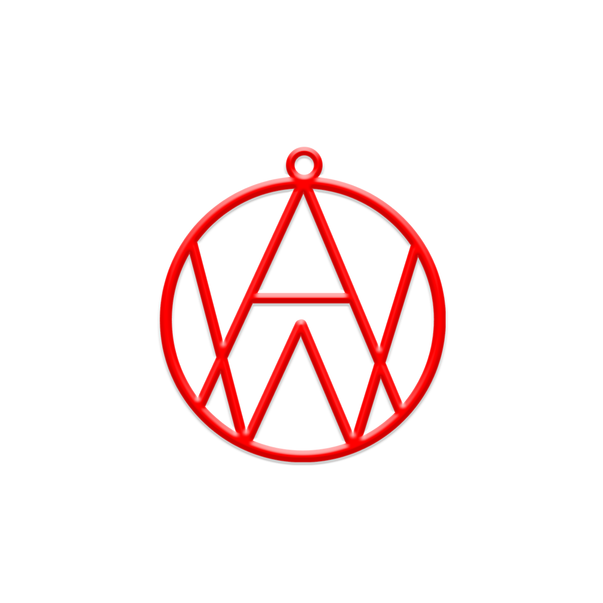AW Logo Ornament (Red)