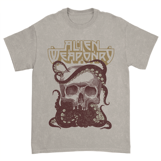 Tenta-Skull T-Shirt (Silver Crystal Dye)